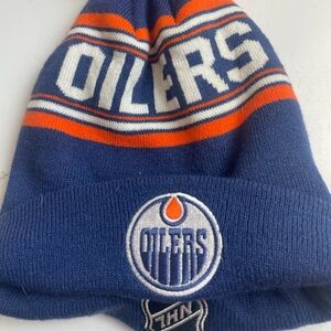 NHL Blue and Orange Edmonton Oilers Toque